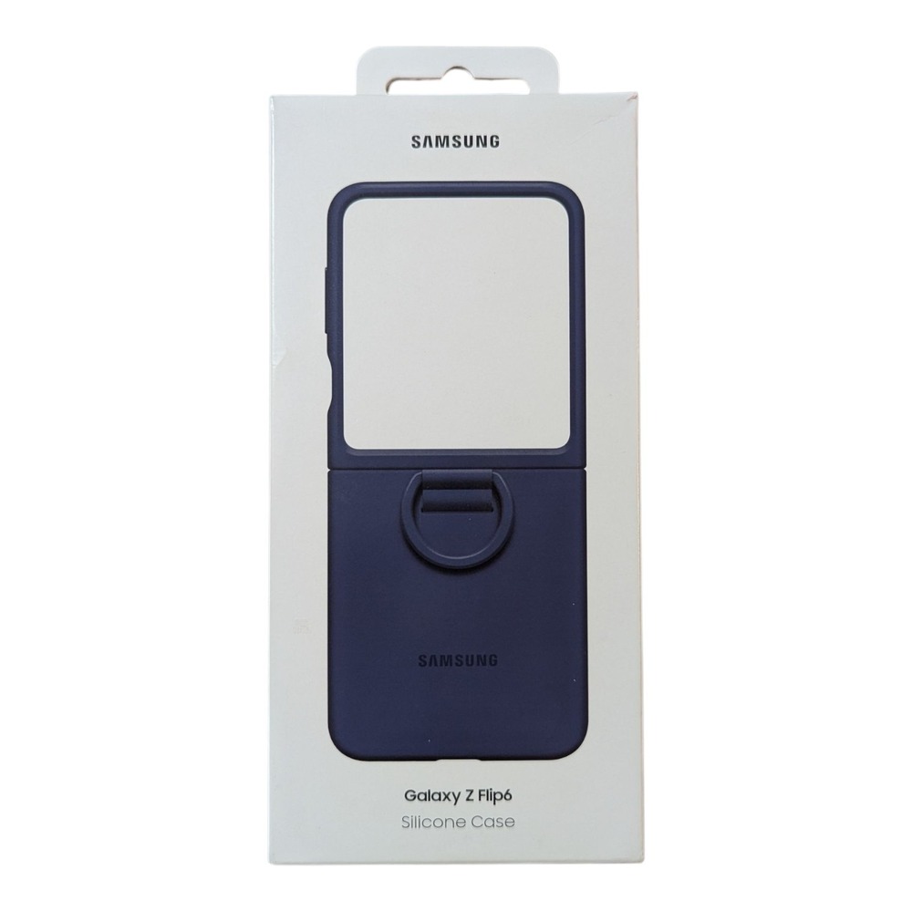 E9-O Samsung Silicone Case For Samsung Galaxy Z Flip6 - Navy‎ Blue